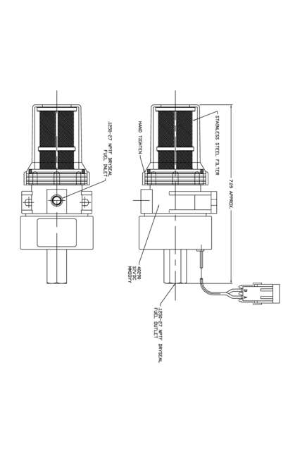 FACET 12V Universal-Benzinpumpe 0,10 bis 0,28 bar AC127215 41-200